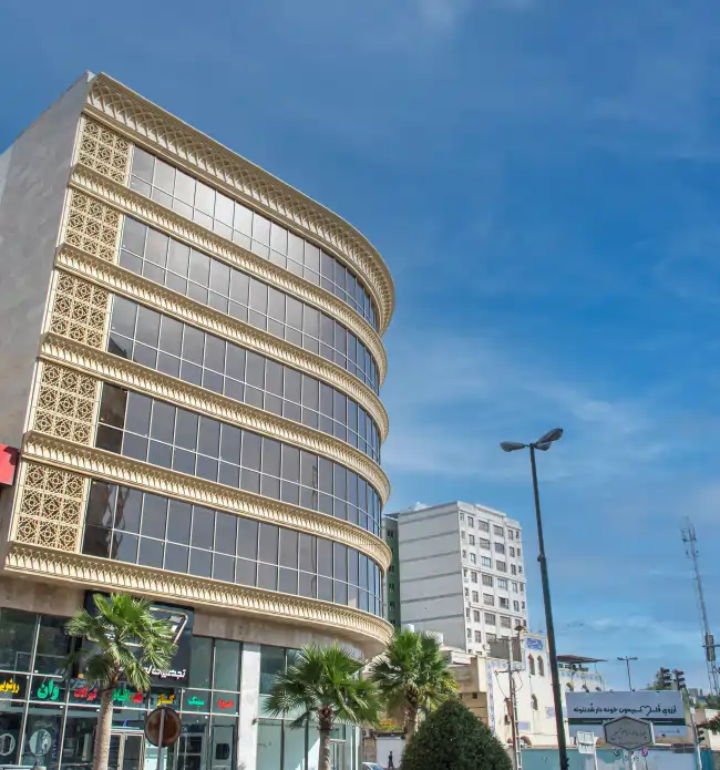 نمای ساختمان تجاری اداری شمس 10