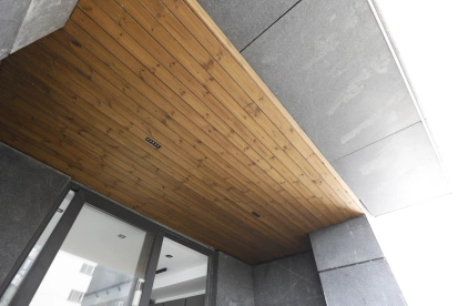 اجرای نمای چوب. یکی از خدمات آلومینیوم نما